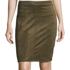 Max Studio Faux Suede Skirt